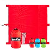 Pause&Play Oversized 10’x9’ Outdoor Blanket – 40% Larger vs Other Mats, Water Resistant & Sand Proof Throw for Picnic, Camping, Beach, Festival – Accessories Included