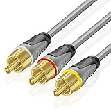 TNP Premium RCA Cable 3 Plus 3 RCA to RCA Male to