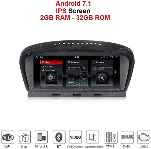 ANDROID 7.1 PX3 2GB RAM 32GB ROM GPS USB SD WI-FI DAB+ OBD2 TMPS Bluetooth Navigation BMW 5 Series E60 E61 E63 E64 2009-2010, BMW 3 Series E90 E91 E92 2009-2012 Original CIC System