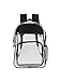 Travelwell The Clarity Clear Outdoor See Through Security Check Backpack Black