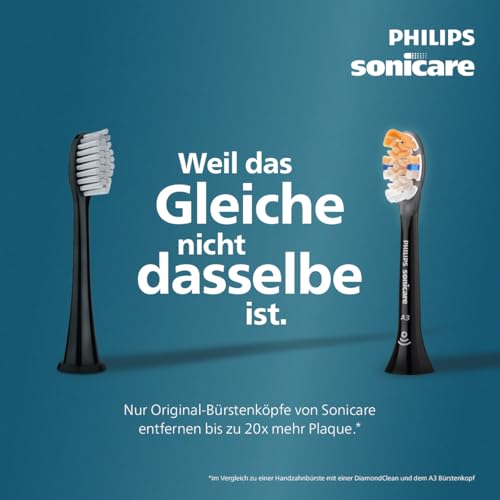 Philips Sonicare C3 Premium Plaque Defense, Original Replacement Brush Heads, White, Pack of 4, HX9044/87