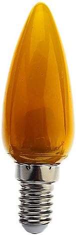 E14 1 W 8 Dip LED 70 Blue / Yellow / Green / Red / Cool White C35 Decorative Candle Bulbs AC 220-240 V , yellow