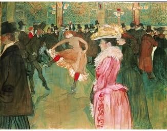 Art Wooden Toulouse Lautrec Bal au Moulin Rouge Jigsaw Puzzle 350 Pieces