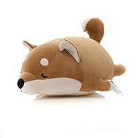 Niuniu Daddy 16 Inch Shiba Inu Plush Cute Stuffed Animal Corgi Plush Hugging Pillow Home Office Throw Pillow Gifts Sofa Chair