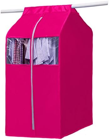 Enhiklik Large Capacity Dustproof Garment Clothes Storage Bag (magenta)