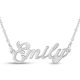 Beam Reach Personalized Name Necklace Pendant in Silver Tone, 100 Names Available for Immediate Purchase!