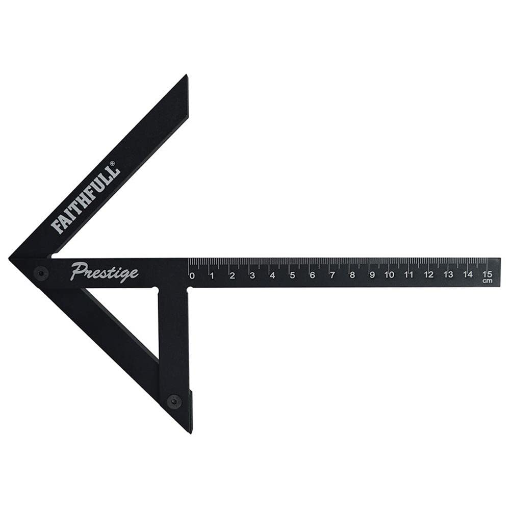 Faithful CSQ15CNC Prestige Centre Finder Gauge Black Aluminium 150mm