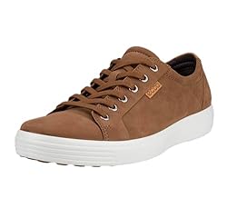 ECCO Men's Soft 7 Sneaker, Camel Nubuck/Lion, 6-6.5