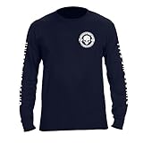 Dion Wear Divided We Fall Military Sniper Skull Long Sleeve T-Shirt X-Large Navy