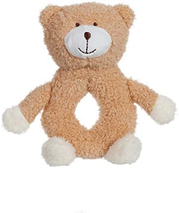 Apricot Lamb 新生児 くま ドーナツ型 リング型 ガラガラ ラトル ぬいぐるみ 高さ12ｃｍ