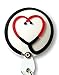 Stethoscope 3D Rubber Retractable Badge Holder