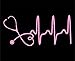 Sweet Tea Decals Stethoscope Heart (Pink) - 8