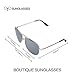 WELMADE CHEX Premium Full Mirrored Aviator Sunglasses UV400 … (silver)