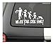 BERRYZILLA WE ATE Your Stick Family Decal Zombies Window Personalized Custom Funny Vinyl Decal