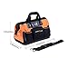 16 Inch 16 Pockets Wide Mouth Single-Shoulder Tool Bag Water Proof Ultra-Rigid Base Tool Storage and Organizer Bag
