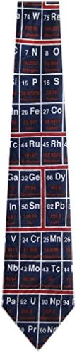 Navy - Red Periodic Table Necktie