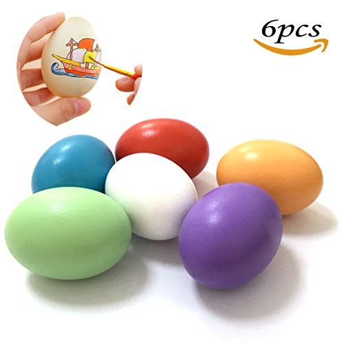 Buy Handmade DIY Painting Graffiti Wooden Fake Eggs Easter Eggs