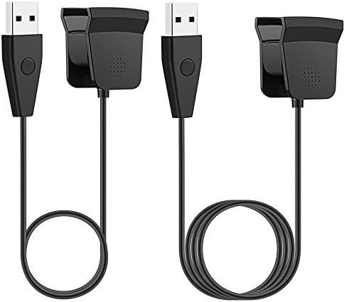 LyStar 2Pcs Fitbit Alta HR Charger with Reset Button (55cm, 100cm), USB Charging Cable Adapter Replacement Charger for Fitbit Alta HR 2017/Alta HR Smart Fitness Tracker