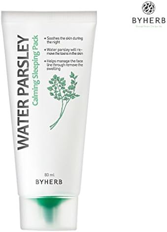 [BYHERB] Water Parsley Calming Sleeping Pack 80ml - 69% Water Parsley Soothing Night Skin Care Mask