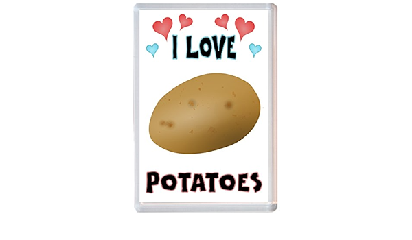 I Love patatas/patata – Jumbo imán para nevera regalo ...
