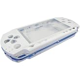 OSTENT Full Housing Repair Mod Case + Button Replacement for Sony PSP 1000 Series Console Color White