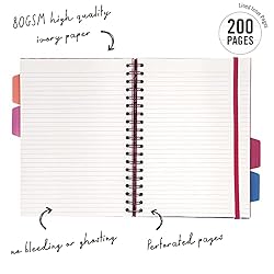 Pukka Pad 5 Subject Spiral Notebook 3-Pack - 200