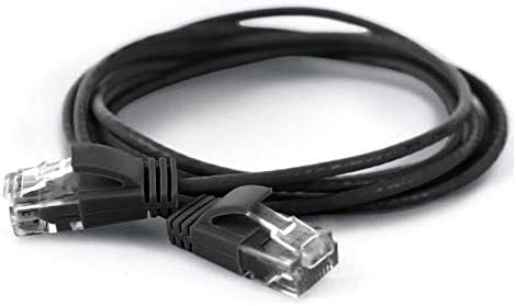 wantecWire Extra Thin Patch Cable CAT.6 UTP Length 3 m Black, Länge 3m