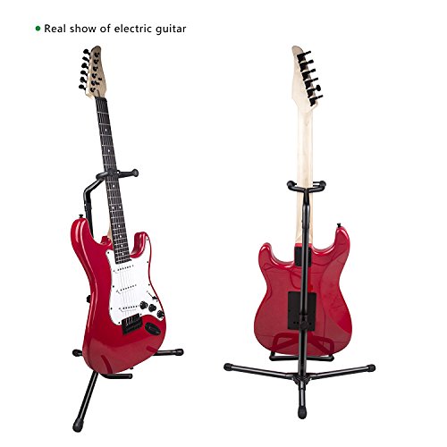Mugig Tripod Guitar Stand for Acoustic, Electric guitar, Bass, Mandolins, Banjos, Ukuleles - Thumbnail 4