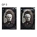 Longess Face Changing Scary Decorative Frame 3D Horror Portrait for School Classroom Halloween(2 Pcs)