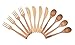 BOBZYXL Wooden Flatware Set, Natural and Health 12-Piece Wooden Utensils, Service for 4