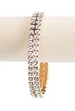 Swarovski Lightning Tennis Bracelet, Crystal And Rose Gold