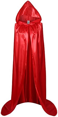makroyl Adult Full Length Hooded Cape Christmas Costume Cloak Halloween Party Cape
