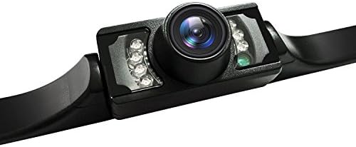 XJW Backup Camera and Monitor Kit for Car, Universal Waterproof Rear View License Plate Car Backup Camera 7 Night Vision LED …