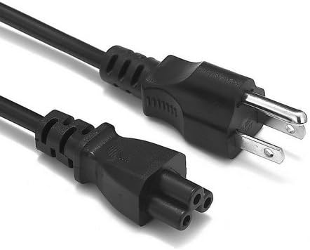 ABC Products USA United States America Canada region C5 Cloverleaf Mickey Mouse Power Supply Adapter Cord Mains Cable Lead Plug for Laptop Acer Dell HP Compaq Sony Toshiba Vaio Delta etc 1.8M Long