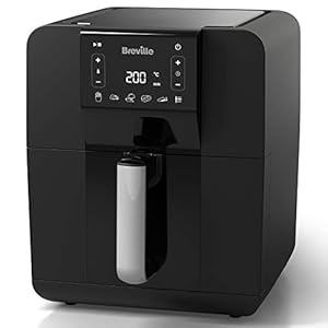 Breville-Halo-Air-Fryer-Digital-Air-Fryer-Oven-55-Litre-Fry-Bake-Roast-and-Grill-Black-VDF126 Breville Halo Air Fryer | Digital Large Air Fryer Oven | 5.5 L | Fry, Bake, Roast & Grill | 1700 W | Energy Efficient…