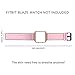 greatgo for Blaze Bands compatible Men&Women, 3 in 1 Replacement Adjustable Leather Wristband TPU Strap with Metal Case Rose Gold Frame Screen Protector Cover Accessory Set (Pink)