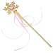 XiangGuanQianYing Princess Dress Up Princess Wands Tiaras and Crowns for Little Girls Snowflake Wand Set Pink