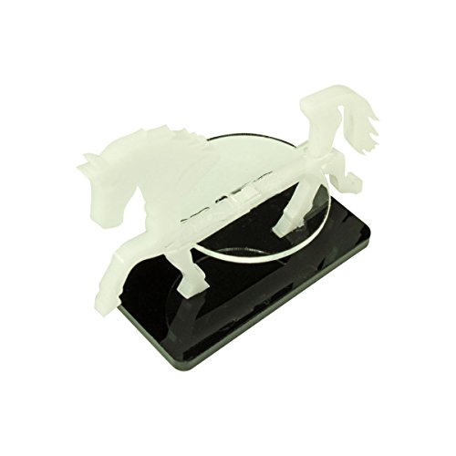 Warhorse, Character Mount Marker, White, 25x50mm Base (1)
