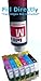 Ink refill set for CIS/CISS or refillable cartridges using Epson 68, 69 ink: Workforce 40, 310, 500, 600, 610 & NX100, NX115, NX200, NX215, NX400, NX415, NX515