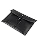 men woman pu leather multifunction office documents bags A4 paper file pouch envelope bag conference, Black, 13.8