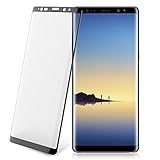 Galaxy Note 8 Screen Protector, Anti-Scratch 3D Curved Full Coverage Tempered Glass for Samsung Note8 [0.33mm, Black]