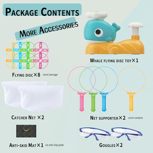 TreGecl Toys for Boys 5-7 – Butterfly Catching Game Fun Outside Yard Activities Toddler Toy for Kids Ages 3-12, Boys Grils STEM Gift, Backyard Games, Birthday Fun Gift Toddlers (Blue)