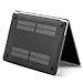 LENTION Matte Hard Case Compatible MacBook Pro (13-inch, 2016 2017 2018 2019, 2/4 Thunderbolt 3 Ports) - with or w/Out Touch Bar, A1706/A1708/A1989, Matte Finish with Rubber Feet (Black)