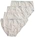 T Cottons Girls Briefs 4 Pack 100% Cotton White Panties - Size 6-7