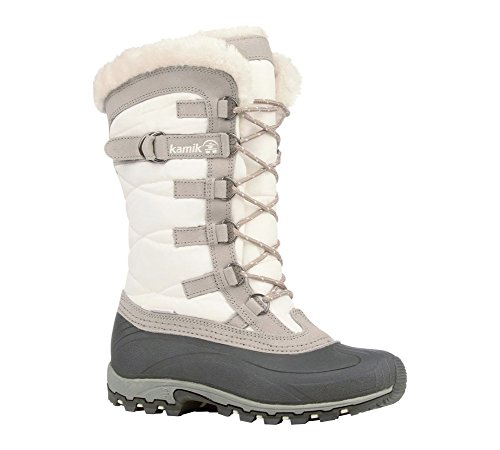Kamik Women's Snowvalley Winter Snow Boot,White WH2,10 M US