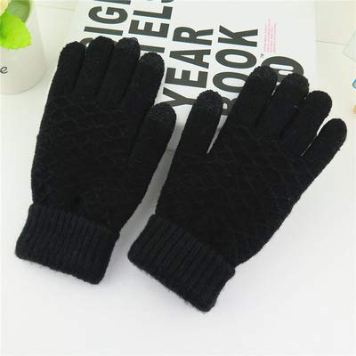 Winter HOT WaitingU Thicken Soft Knitted Texting Touch Screen Gloves Smartphones PC Laptop Tablet Driving Skiing Cycling Liners Smart Touch-nology in Fingertips iPhone Use Outdoors - Thumbnail 3