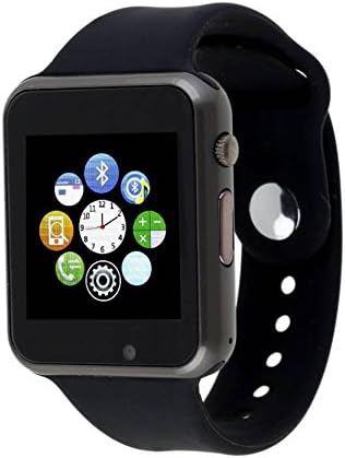 CELESTECH Ap07 Smartwatch With Sim Card, 32 Gb Memory Card Slot, Bluetooth And Fitness Tracker (Black Strap, Free Size)