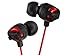 JVC HAFX101R Action Sweatproof Sport Wired Stereo Workout Running Jogging Gym in Ear Noise Isolating Headphones Earphones Earbuds for iPhone iPod Samsung