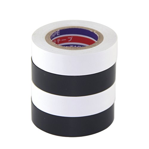 FOMMEN Color Guard Tape 4 Pack PVC Electrical Glue Tape, 66 Feet 0.7