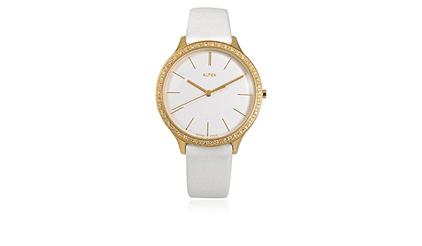 Amazon.com: Alfex 5644/781 5644781 - Reloj de pulsera de cuero para mujer :  Alfex: Ropa, Zapatos y Joyería